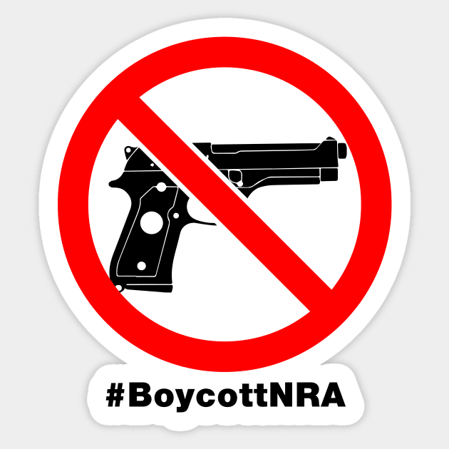 Boycott the NRA Sticker by ViktorCraft